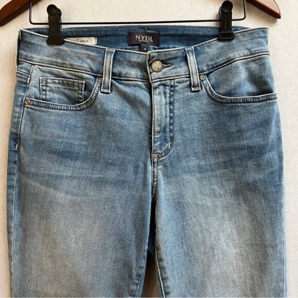 NYDJ Alina Ankle Light Blue Skinny Jeans Sz 4 - Picture 4 of 11